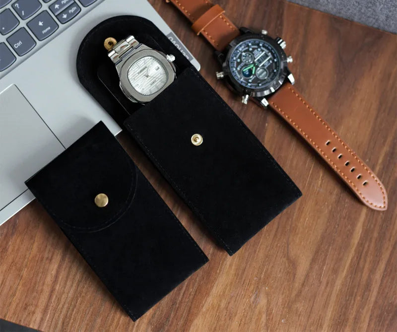 Embers Watch Bag Green Blue Black Flannelette