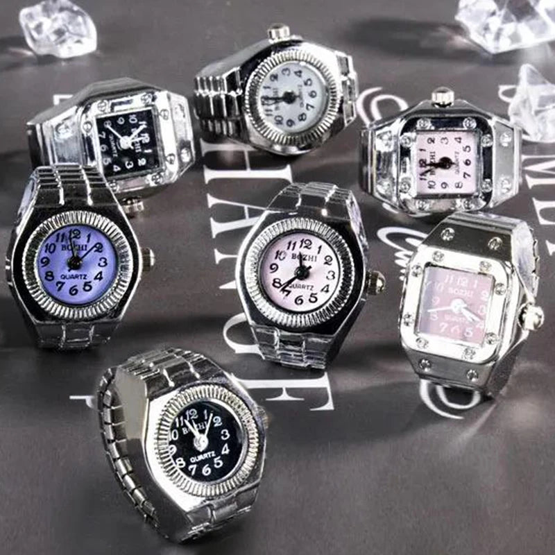 Minimalist Fashion Punk Watch Rings Versatile Small.