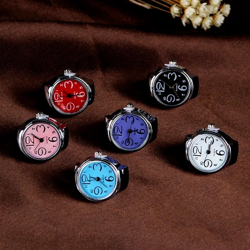 Minimalist Fashion Punk Watch Rings Versatile Small.
