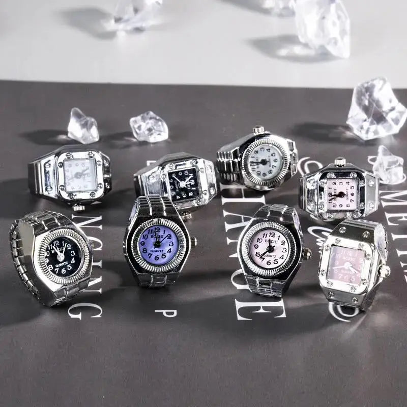 Minimalist Fashion Punk Watch Rings Versatile Small.