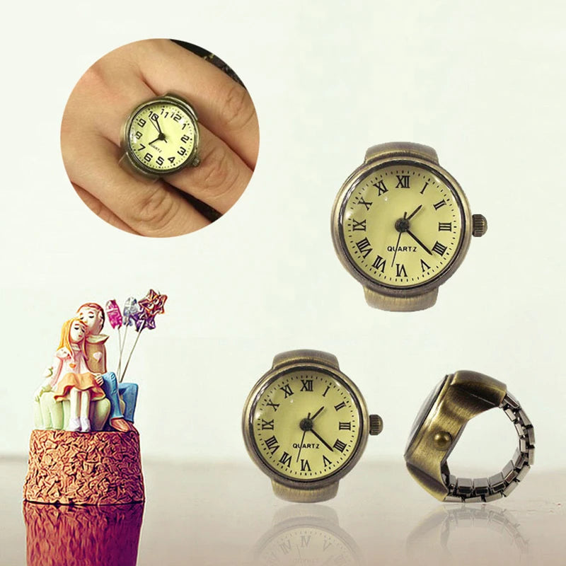 Minimalist Fashion Punk Watch Rings Versatile Small.