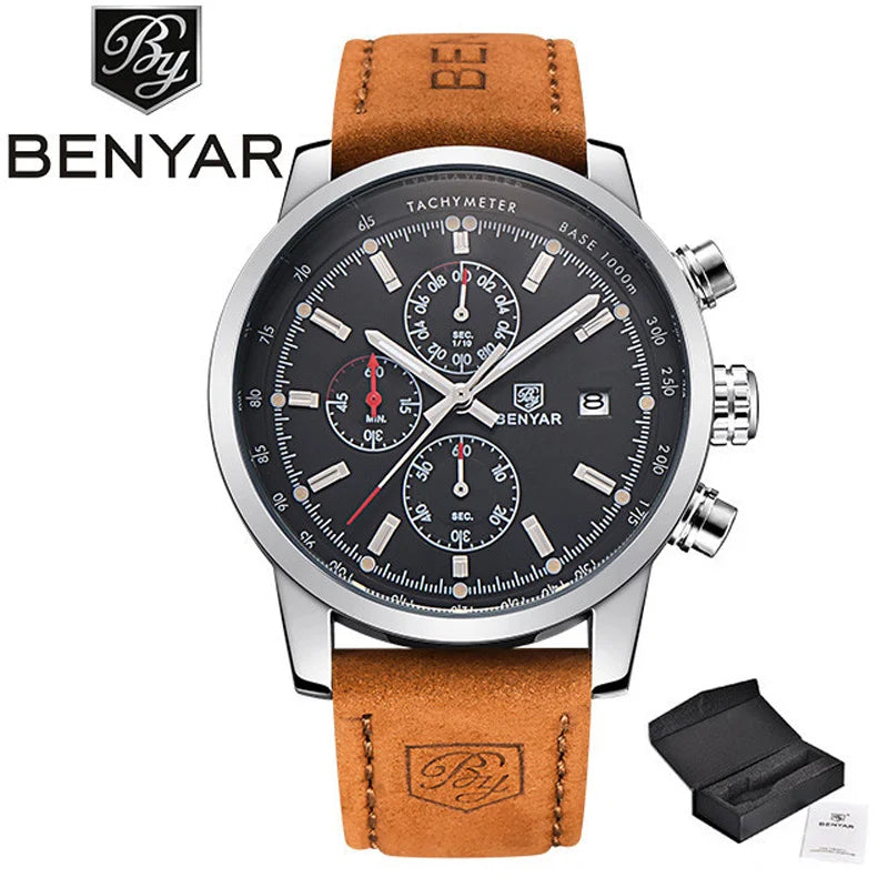 BENYAR BY-5102M Blue Chronograph Stainless Steel