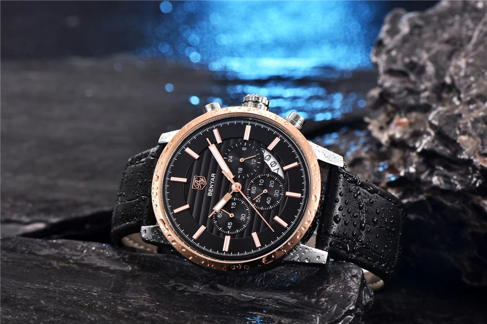 BENYAR Men's watches business fashion men watch for male top luxury brand wristwatch mens sport chronograph reloj hombre 2023