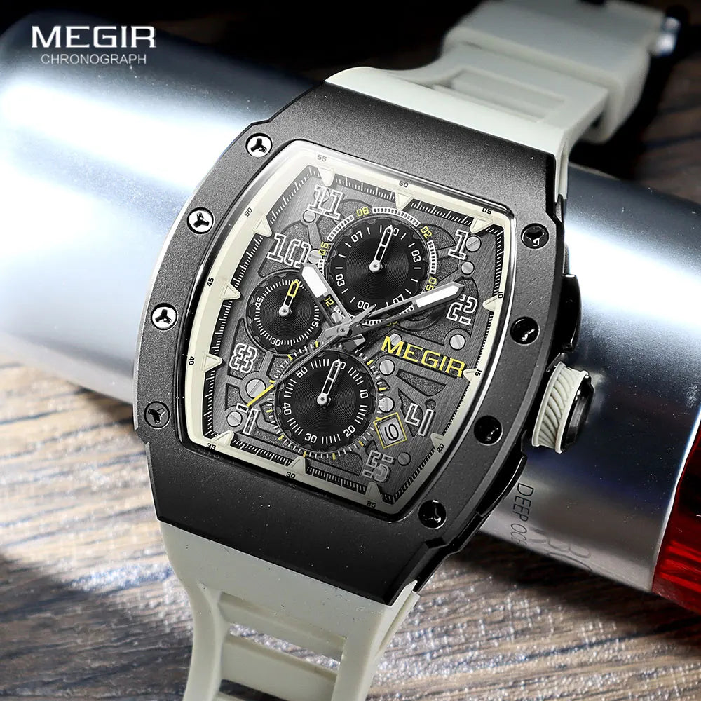 MEGIR MN8411G-BKGR-1N13 – Men's Sport Quartz Watch