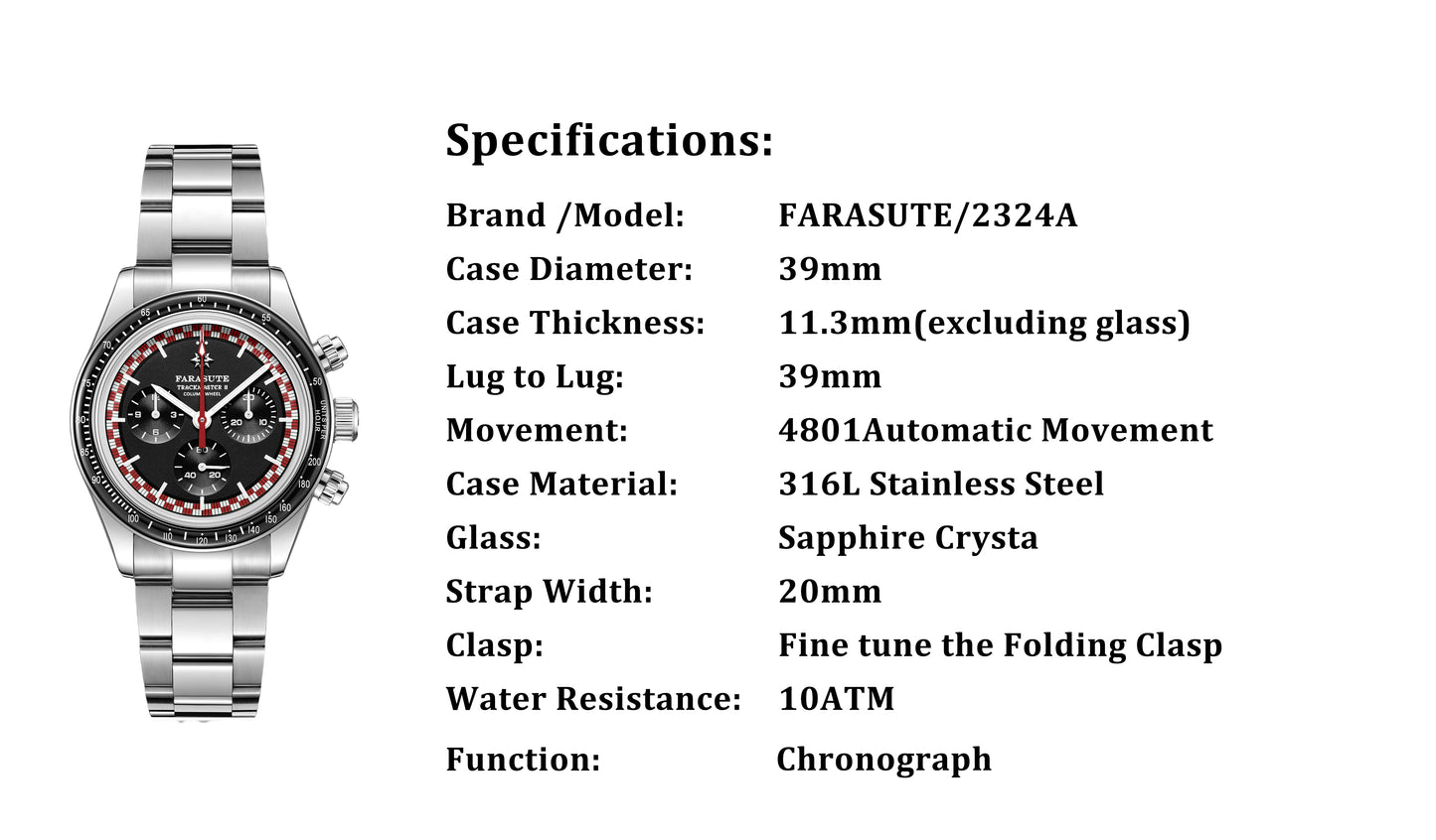 Farasute 2324A – Luxury Automatic Mechanical Wristwatch