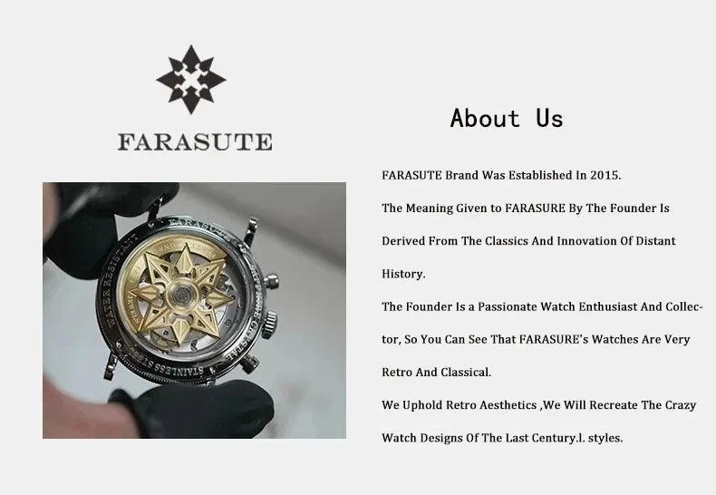 FARASUTE NL-007M – Luxury Automatic Mechanical Watch