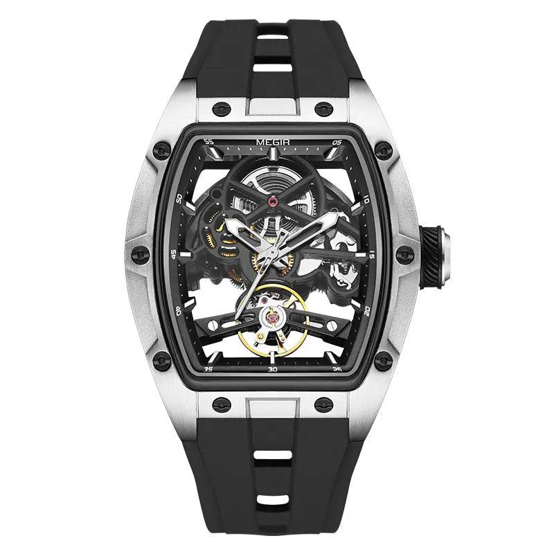 MEGIR MN2242GBK-1 – Skeleton Automatic Mechanical Wristwatch