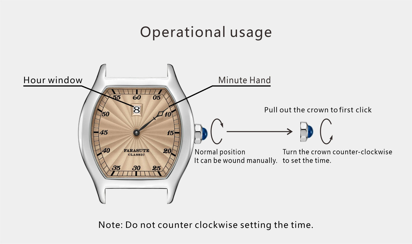 FARASUTE 2260B – Elegant Automatic Mechanical Watch