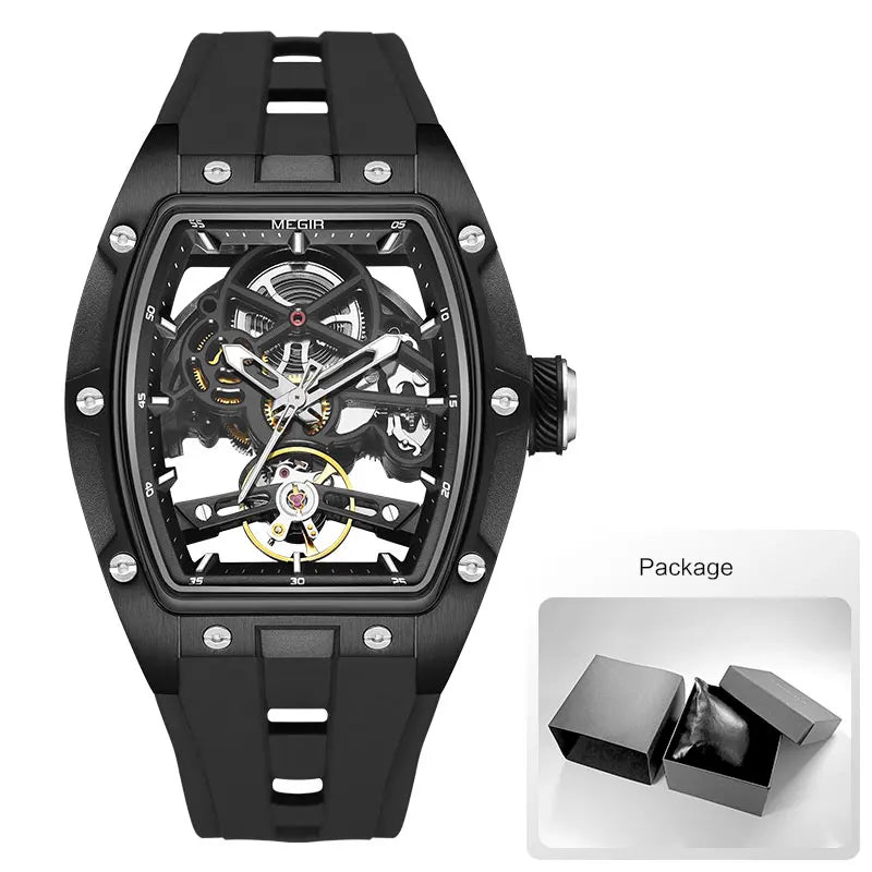 MEGIR MN2242GBK-1 – Skeleton Automatic Mechanical Wristwatch