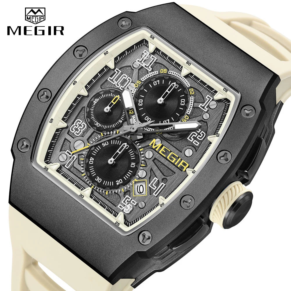 MEGIR-8411Chronograph Quartz Watch for Men.