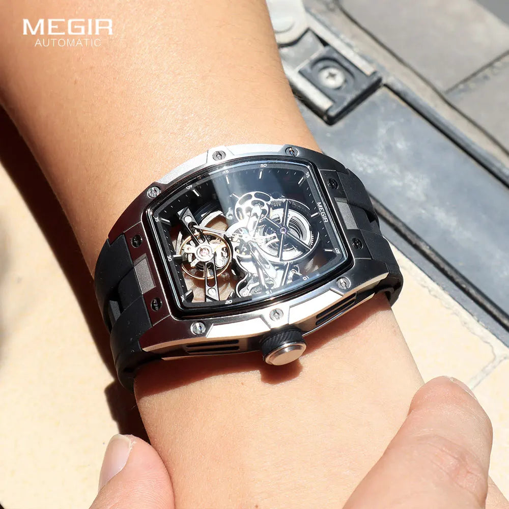 MEGIR MN2242GBK-1 – Skeleton Automatic Mechanical Wristwatch