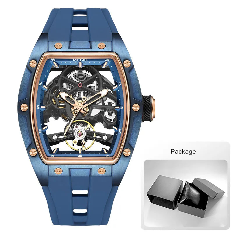 MEGIR MN2242GBK-1 – Skeleton Automatic Mechanical Wristwatch