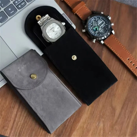 Embers Watch Bag Green Blue Black Flannelette