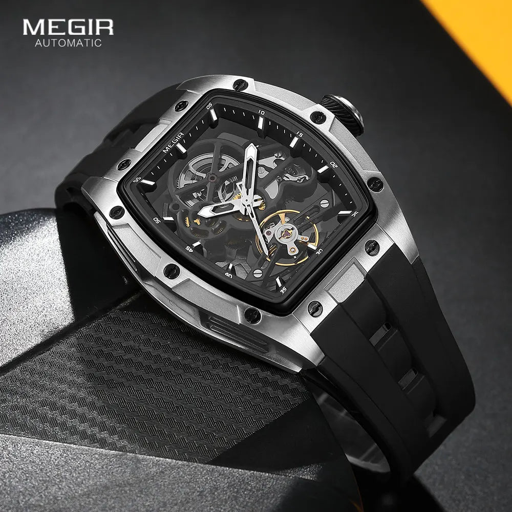 MEGIR MN2242GBK-1 – Skeleton Automatic Mechanical Wristwatch