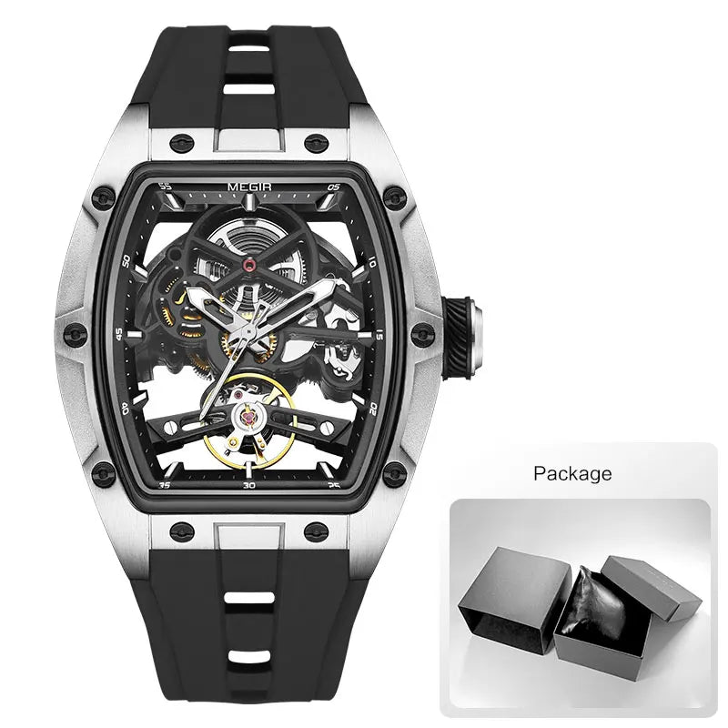 MEGIR MN2242GBK-1 – Skeleton Automatic Mechanical Wristwatch