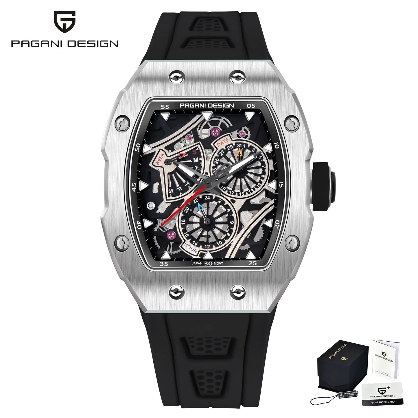 PD-YS012 PAGANI DESIGN Tonneau Skeleton Quartz.