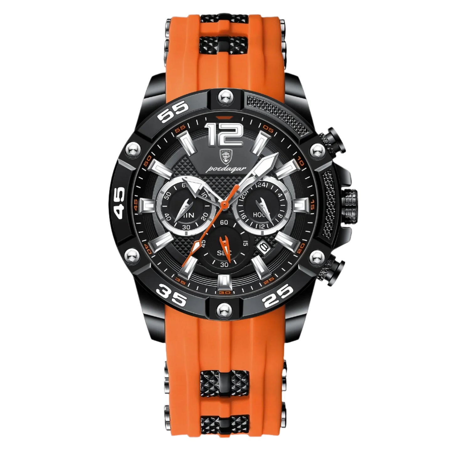 POEDAGAR PO-912 Men's Luxury Waterproof Chronograph Watch.