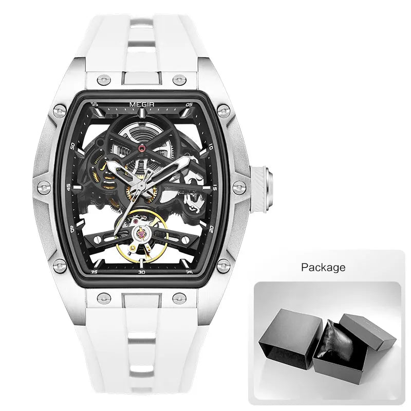 MEGIR MN2242GBK-1 – Skeleton Automatic Mechanical Wristwatch